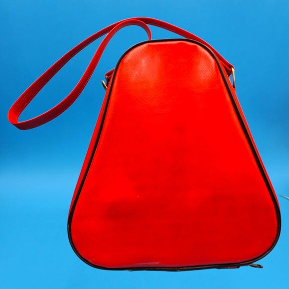 Mid Century Modern Siamese Cat Handbag 1950s 1960s Red White Japan Purse - Picture 4 of 11